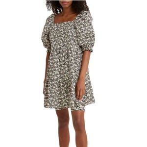 NWT Levi's Willa Floral Trapeze Dress Square Neck Size XL